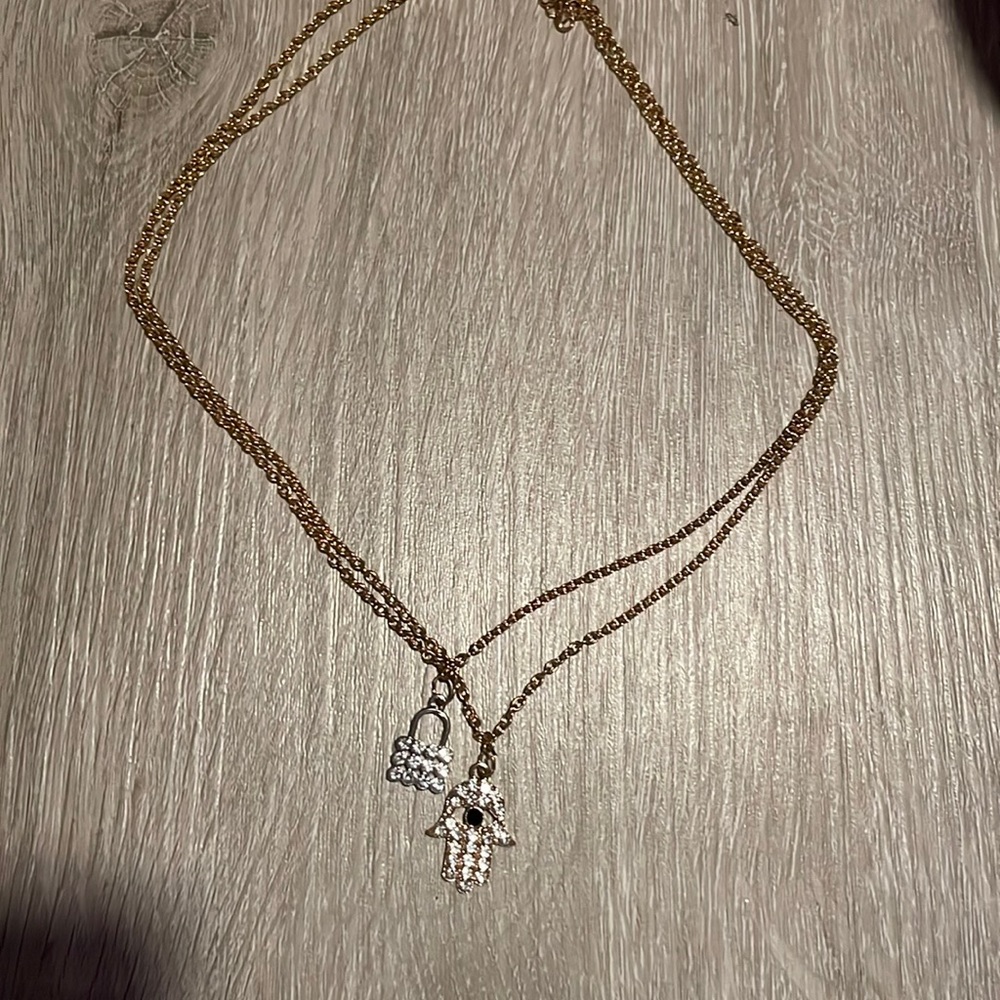 Gold double chain #20